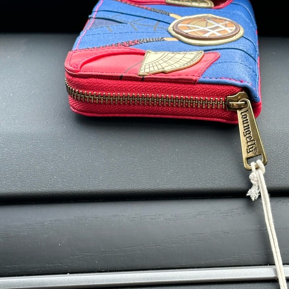 LOUNGEFLY Marvel Metallic Doctor Strange Zip Around Wallet - Picture 8 of 14